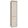 Zambia Hinged-door wardrobe with Cornice / 1 Door LHH
