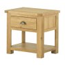 Tiverton Lamp Table With Drawer - Oak