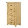 Tiverton Bedroom Wellington Chest - Oak