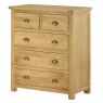 Tiverton Bedroom 2+3 Chest - Oak