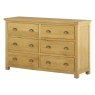 Tiverton Bedroom 6 Drawer Chest - Oak