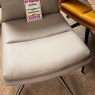 2 x Taupe Pod Swivel Dining Chairs