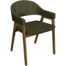 Upholstered Arm Chair in a Cedar Velvet Fabric