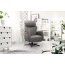 Ryder Swivel Chair Collection Small Manual Recliner - Base A Soleda Leather