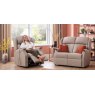 Canterbury Fixed 2 Seat Settee Knuckle  Fabric