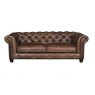Country Collection Gotti Club 3 Seater - Fast Track (Espresso Leather)