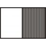 Groove Collection 200cm 2 Doors/ 1 Decking Door Right/ Front in graphite & Decking in bianco oak