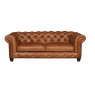 Country Collection Gotti Club 3 Seater - Fast Track (Brown Tan Leather