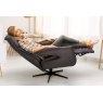 Narvik Collection Medium Manual Recliner - Base B Soleda Leather