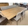 Fargo 220cm Dining Table 2 x Katy Fabric Chairs 2 x Katy Leather Armchairs 1 x Katy Bench