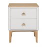 Larvik Bedroom Collection  Cashmere and Oak Bedside Table