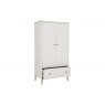 Larvik Bedroom Collection  Cashmere and Oak 2 Door Wardrobe