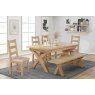 180cm - 240cm  Cross Leg Dining Table