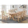 180cm - 240cm  Cross Leg Dining Table