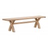 Banham Dining Oak Cross Leg bench