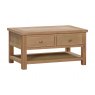 Banham Dining Oak Coffee Table with Drawers