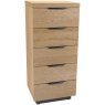 Studio Bedroom 5 Drawer Tall Chest