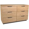 Studio Bedroom 3+3 Wide Drawer Chest