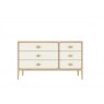 Jago Bedroom Collection Wide chest of 6 drawers (3+3)