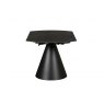 Extending Round Dining Table 85-135cm Black