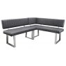 Veneto Corner Bench Set Right Hand - Dark Grey