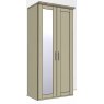Airedale Oak Top 2 Doors Wardrobe - 1 Mirror Door