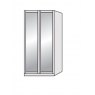 Airedale Oak Top 2 Doors Wardrobe - 2 Mirrored Doors