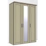 Airedale Oak Top 3 Doors Wardrobe - 1 Mirror Door