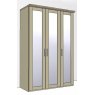 Airedale Oak Top 3 Doors Wardrobe - 3 Mirrored Doors