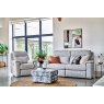 G Plan Ellis Collection Large Sofa Manual Recliner DBL Fabric - W