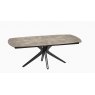 Vancouver Extending Dining Table 200/260 X 100 x 76 cm - Argile -Black lacquered steel legs