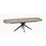 Vancouver Extending Dining Table 200/260 X 100 x 76 cm - Argile -Black lacquered steel legs