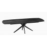 Vancouver Extending Dining Table 200/260 X 100 x 76 cm -Titanium -Black lacquered steel legs