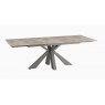 Ottawa Extending Dining Table 150/230 x 100 x 76 cm - Argile - Grey lacquered steel legs