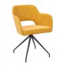 Chicago Swivel Dining Chair - Ochre Yellow