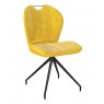 Swivel Dining Chair - Ochre Yellow