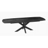 Phoenix Extending Dining Table 200/260  -Titanium  - Black lacquered steel legs