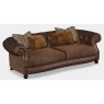 Midi Settee Vintage Velvet/Leather Mix