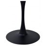 Dico Beige Sintered Stone Square Bistro Table - BLACK BASE 