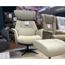 Ronda Swivel Recliner Chair and Footstool