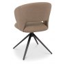 Rothko Swivel Dining Chair - Beige Boucle Fabric i