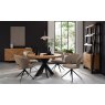 Rothko Swivel Dining Chair - Beige Boucle Fabric i