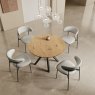 Cremona 110cm Round Dining Table - Wood Look