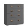 Witney Collection 4 Drawer Chest With 1 Deep Drawer