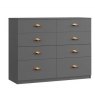 Witney Collection 8 Drawer Twin Chest With