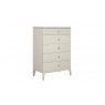 Sassari Tall 5 Drawer Chest  - Stone