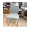 Veneto 180cm - 220cm Extending Dining Table 2x Light Grey 4 Dark Grey Chairs + Sideboard