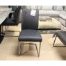 Veneto 180cm - 220cm Extending Dining Table 2x Light Grey 4 Dark Grey Chairs + Sideboard