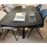 Phoenix 200-260 Extending Table 4 x New York Grey Chairs 2 New York Blue Chairs