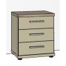 Airedale Oak Top Bedside cabinet - 3 drawers